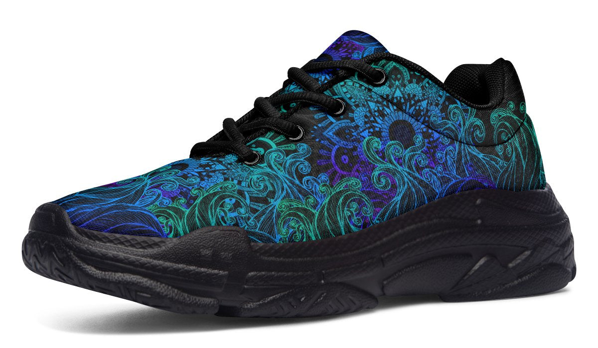 Chunkysneakers-ColorfulWavesMandala-YWV-63590-Chunkysneakers-Blk-STR2-YWV.jpg