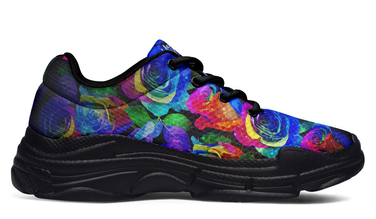 Chunkysneakers-FloralVibrantColors-YWV-09162-Chunkysneakers-Blk-STR3-YWV.jpg